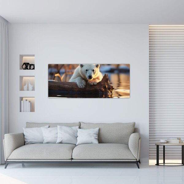 Kép - Jegesmedve (120x50 cm)