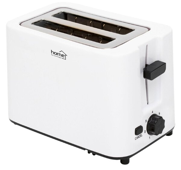 HOME HGKP2 kenyérpirító, 700 W, két szeletes, 7 fokozat, morzsatálca, vezetéktároló