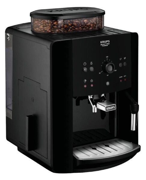 Krups EA811010 automata eszpresszógép Arabica Mechanical Black, 1450 W, teljesen automata, 15 bar Thermoblock rendszer