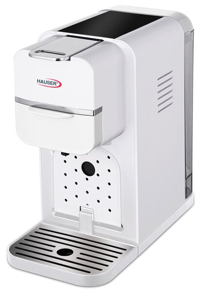 HAUSER CE-940W multifunkciós kávéfőző, Nespresso és Dolce Gusto kompatibilis, 1350 W, max. 20 bar nyomás, 0,9 Literes víztartály, fehér
