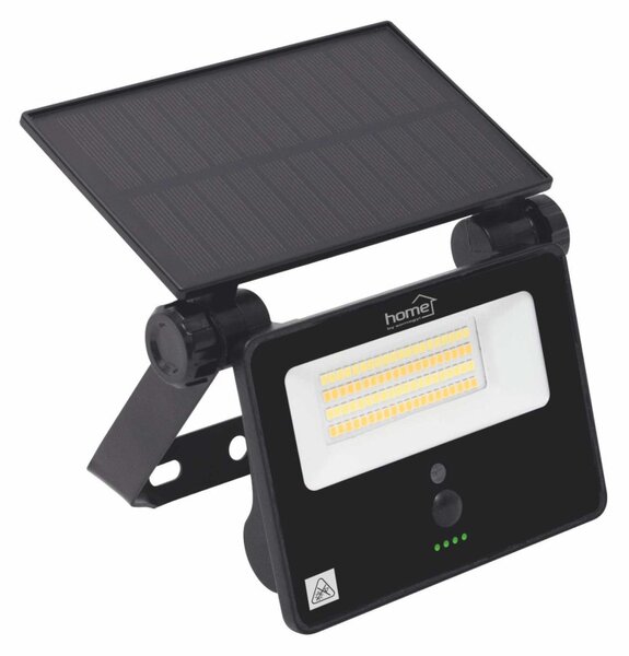 HOME FLP1101SOLAR napelemes LED reflektor, 28 db SMD LED, 1100 lumen, 3 féle színhőmérséklet, mozgásérzékelő, távirányító, IP65