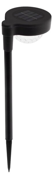 HOME MX656 napelemes kerti lámpa, fekete műanyag, 1db melegfehér SMD LED, cserélhető AA akkumulátor