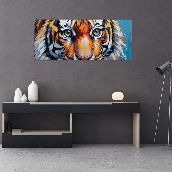 Kép - Tigris látképe, festmény (120x50 cm)