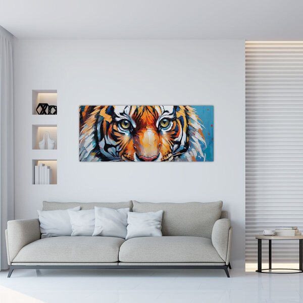 Kép - Tigris látképe, festmény (120x50 cm)