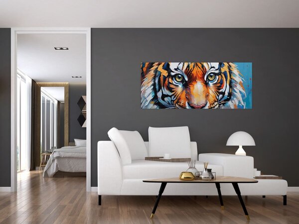 Kép - Tigris látképe, festmény (120x50 cm)