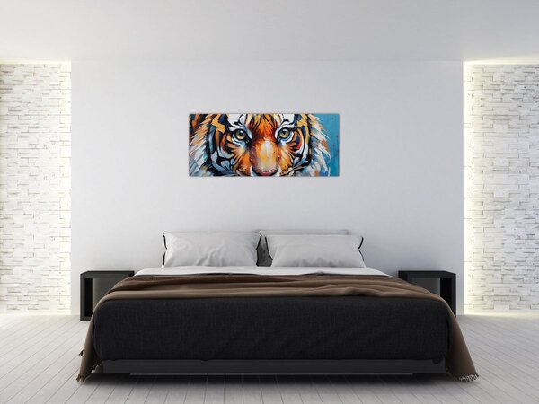 Kép - Tigris látképe, festmény (120x50 cm)