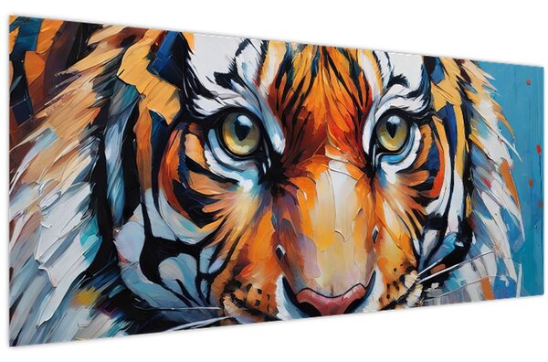 Kép - Tigris látképe, festmény (120x50 cm)