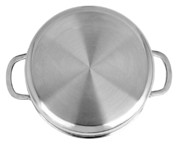 Zilan ZLN9648 Hexachef lábas fedővel, 24 cm, 4,3 liter, 3 rétegű, hatszögletű hibrid tapadásmentes belső