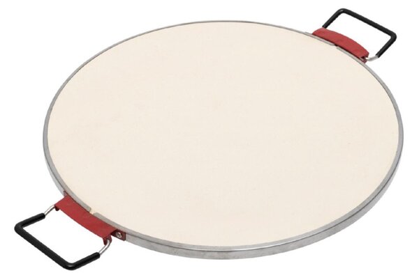 HOME HGPZ30 elektromos pizzasütő, 1200W, max. 430 °C, mechanikus hőmérő, pizzakő, duplafalú ablak, alsó/felső sütés
