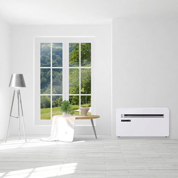 HOME MONOBLOCK12 monoblokk hűtő-fűtő klíma, 3,5 kW, 4 üzemmód, PTC kiegészítő fűtés, wifi, távirányító, LED kijelző