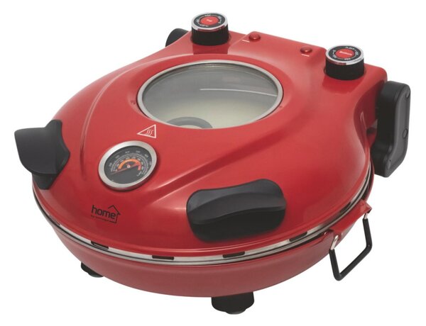 HOME HGPZ30 elektromos pizzasütő, 1200W, max. 430 °C, mechanikus hőmérő, pizzakő, duplafalú ablak, alsó/felső sütés