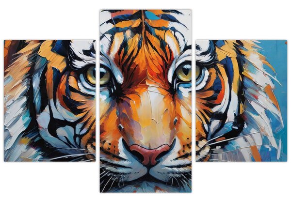 Kép - Tigris látképe, festmény (90x60 cm)