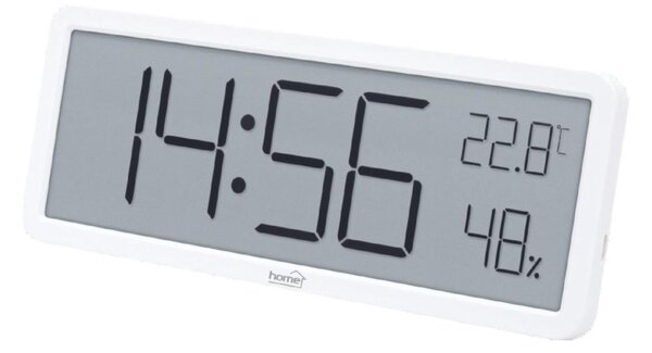 HOME HC18 páratartalom és hőmérséklet mérő ébresztőóra, prémium LCD kijelzővel, bútorra, falra helyezhető