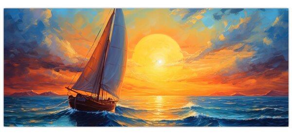 Kép - Vitorlások (120x50 cm)