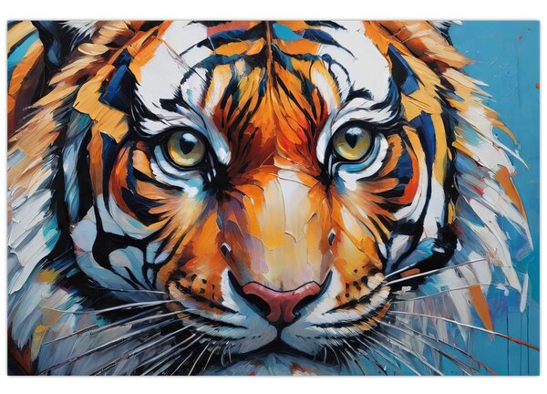 Kép - Tigris látképe, festmény (90x60 cm)