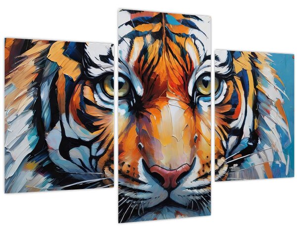 Kép - Tigris látképe, festmény (90x60 cm)