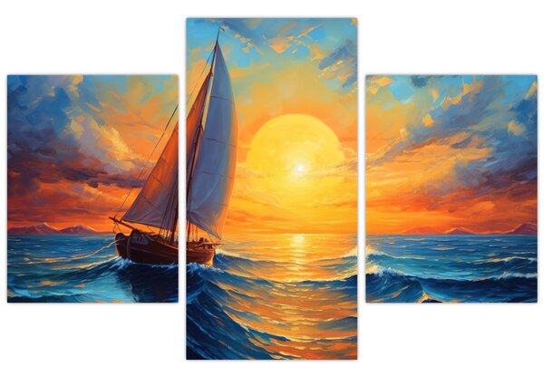 Kép - Vitorlások (90x60 cm)