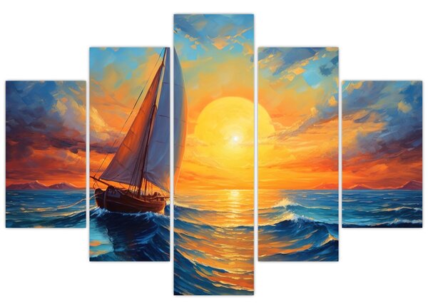 Kép - Vitorlások (150x105 cm)