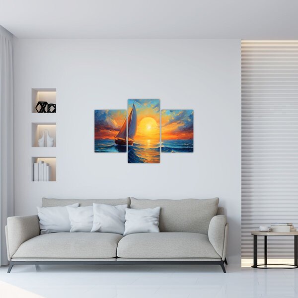 Kép - Vitorlások (90x60 cm)
