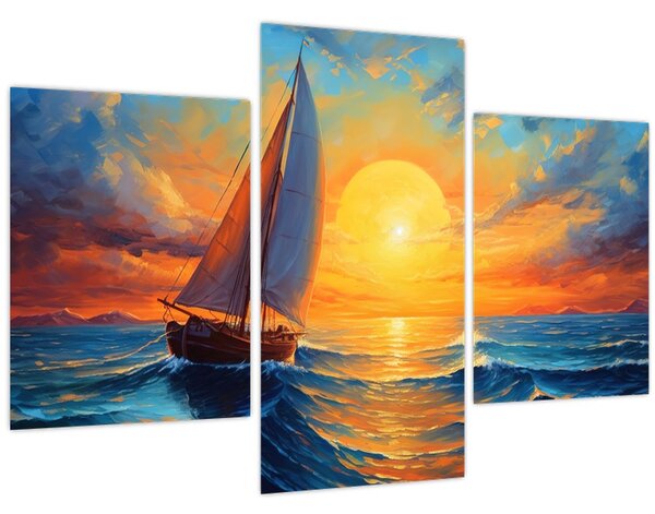 Kép - Vitorlások (90x60 cm)