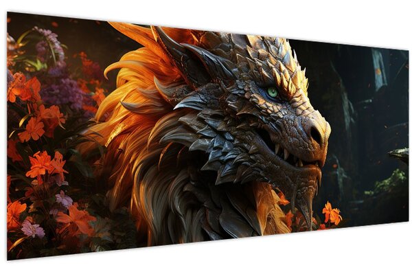 Kép - Sárkány (120x50 cm)