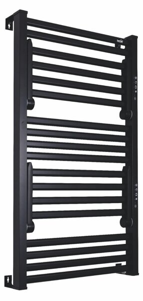 HOME FKTW345B fali elektromos törölközőszárító, 345 W, visszajelző LED, 4 program, IPX1, 2 zónás vezérlés, fekete színű