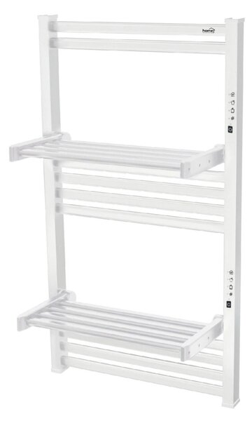 HOME FKTW345W fali elektromos törölközőszárító, 345 W, visszajelző LED, 4 program, IPX1, 2 zónás vezérlés, fehér színű