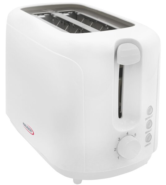 HAUSER T-232 kenyérpirító, 700 W, 2 szeletes, fokozatmentes pirítás, fehér színű