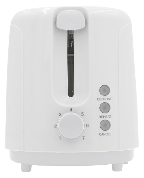 HAUSER T-232 kenyérpirító, 700 W, 2 szeletes, fokozatmentes pirítás, fehér színű