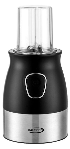 HAUSER BC-326B turmixgép, aprító, daráló, 300 W, 3in1 funkció, 4 késes, fekete, hálózati tápellátás