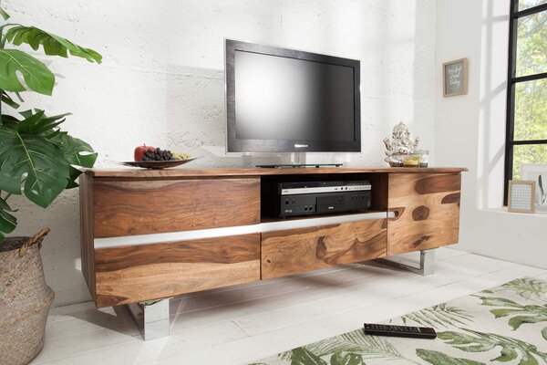 Luxus TV asztal Massive S 160 cm sheesham - raktáron