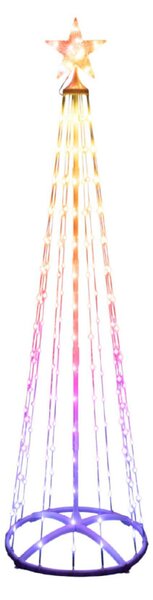 HOME SMF180 smart RGB műfenyő, 180 cm magas, 190 db RGB micro LED, távirányítható, kül- és beltéri kivitel