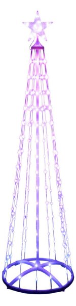 HOME SMF180 smart RGB műfenyő, 180 cm magas, 190 db RGB micro LED, távirányítható, kül- és beltéri kivitel