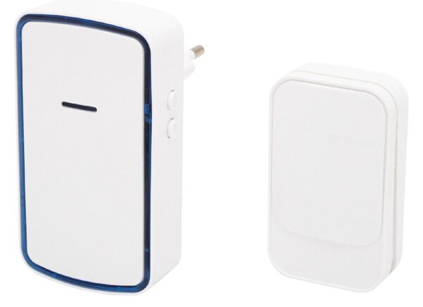 HOME DBK1002AC vezeték nélküli csengő, 100m hatótáv, 38 dallam, fényjelzés, IP68, szabályozható hangerő, fényjelzés