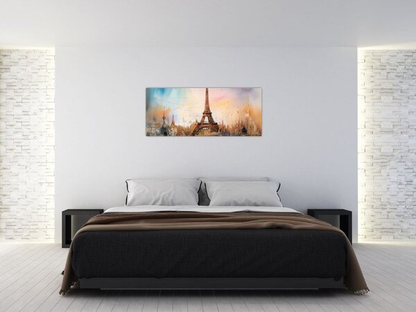Kép - Az Eiffel-torony festménye (120x50 cm)