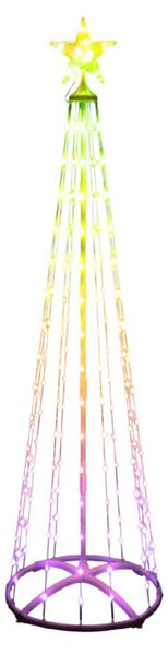 HOME SMF180 smart RGB műfenyő, 180 cm magas, 190 db RGB micro LED, távirányítható, kül- és beltéri kivitel