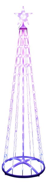 HOME SMF180 smart RGB műfenyő, 180 cm magas, 190 db RGB micro LED, távirányítható, kül- és beltéri kivitel