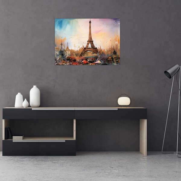 Kép - Az Eiffel-torony festménye (70x50 cm)