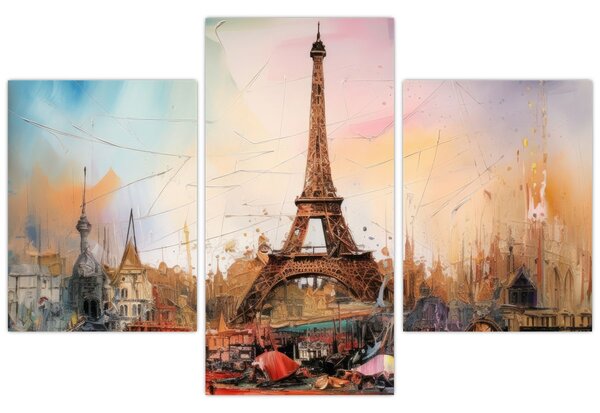 Kép - Az Eiffel-torony festménye (90x60 cm)