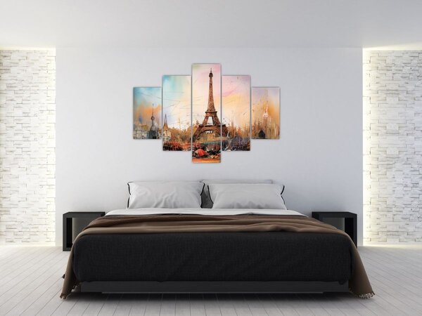 Kép - Az Eiffel-torony festménye (150x105 cm)