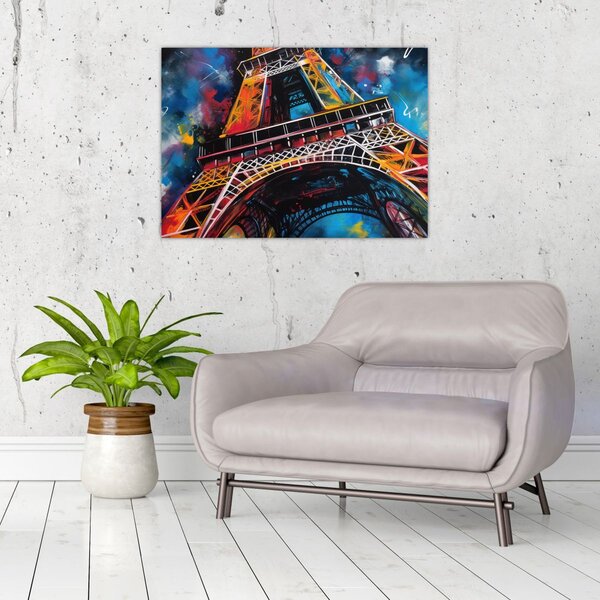 Kép - Az Eiffel-torony festménye II. (70x50 cm)