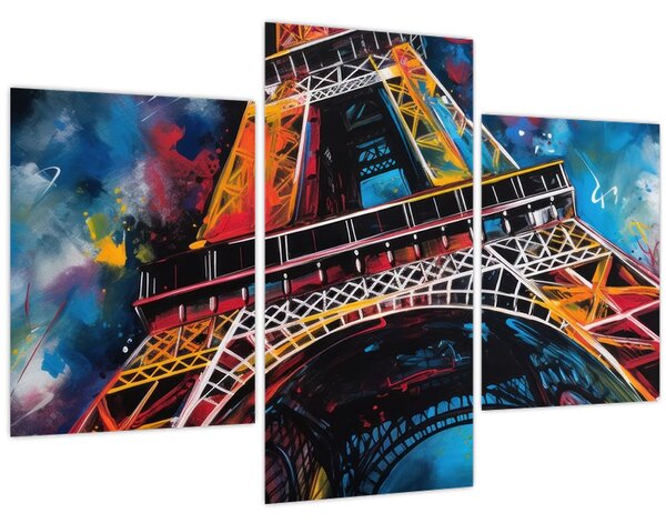 Kép - Az Eiffel-torony festménye II. (90x60 cm)