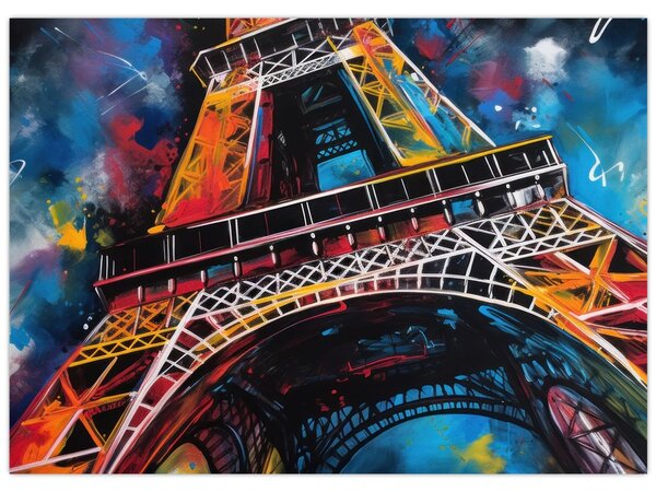 Kép - Az Eiffel-torony festménye II. (70x50 cm)