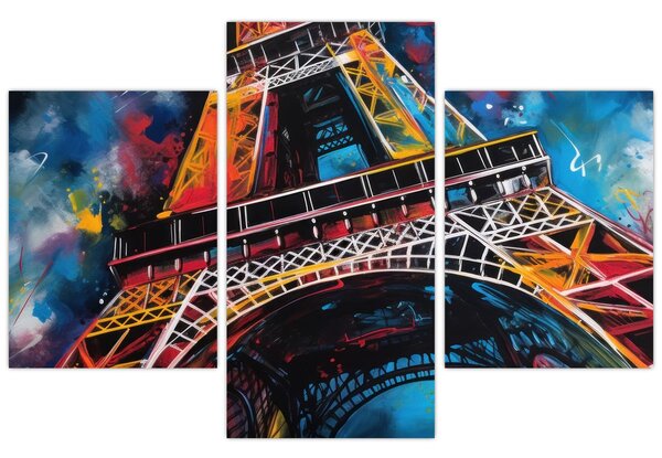 Kép - Az Eiffel-torony festménye II. (90x60 cm)