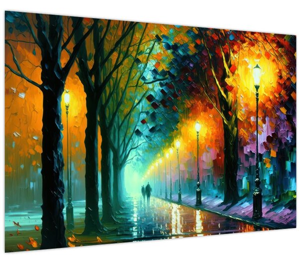 Kép - Éjszakai séta (90x60 cm)