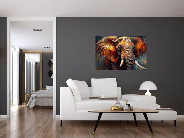Kép - Egy elefánt festése (90x60 cm)