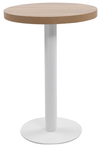 Világosbarna MDF bisztróasztal 60 cm