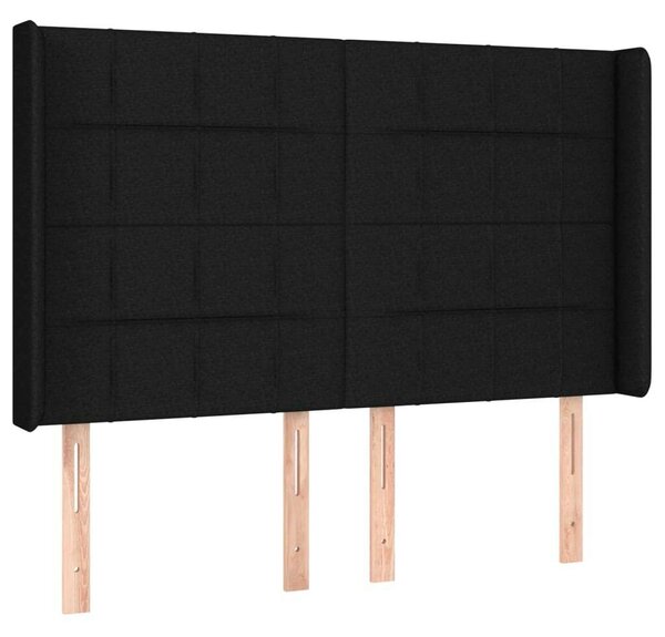 VidaXL LED-es Fejtámla - Fekete Szövet - 147x16x118/128cm