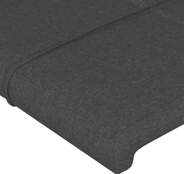 VidaXL LED-es Fejtámla - Fekete Szövet - 147x16x118/128cm