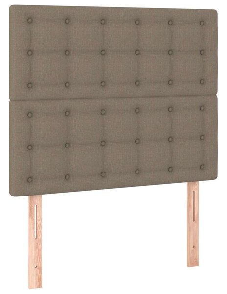 VidaXL tópszínű szövet LED-es fejtámla 90x5x118/128 cm